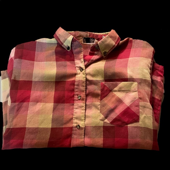 Here’s a hug for you plaid long sleeve shirt - Picture 4 of 5